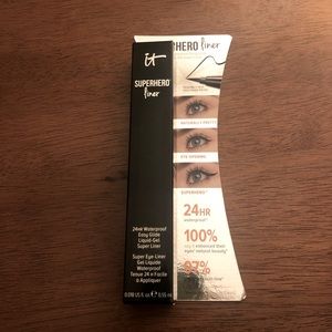 NWT it Cosmetics Superhero 24HR Waterproof Gel Liquid Eyeliner in Super Black